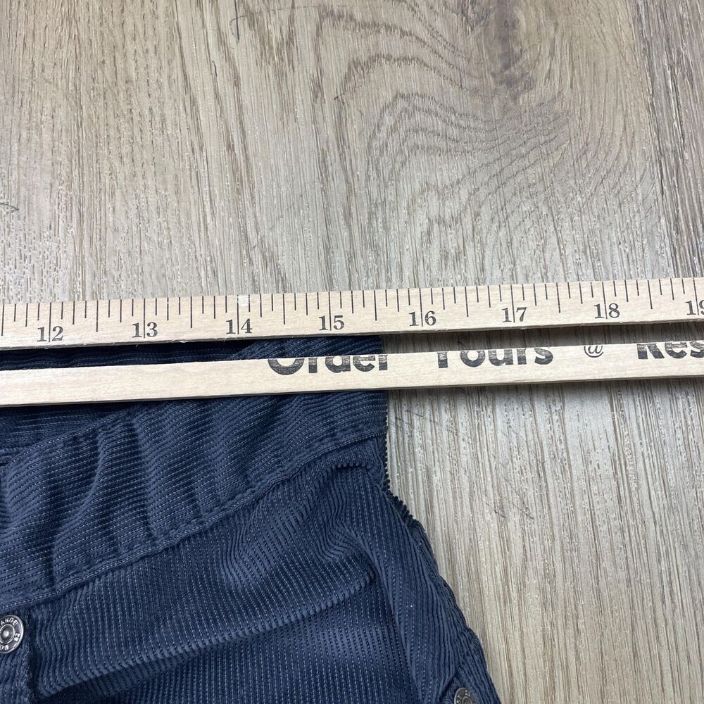 Boss Orange Corduroy Pants Mens 33x34 Navy Blue Orange31 5-Pocket Zip Fly Casual - Picture 8 of 10